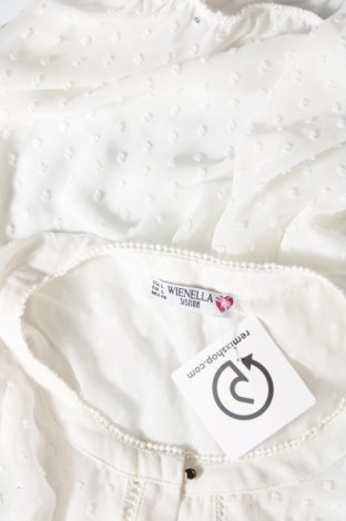 Γυναικεία μπλούζα Wienella, Μέγεθος L, Χρώμα Λευκό, Τιμή 2,62 €
