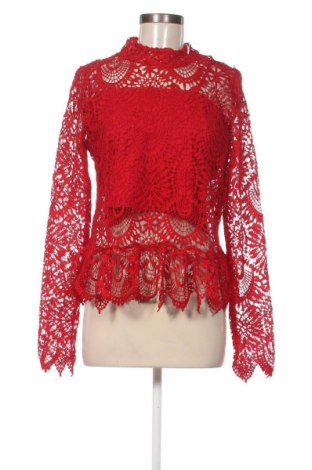 Дамска блуза Zara, Размер L, Цвят Червен, Цена 62,00 лв.