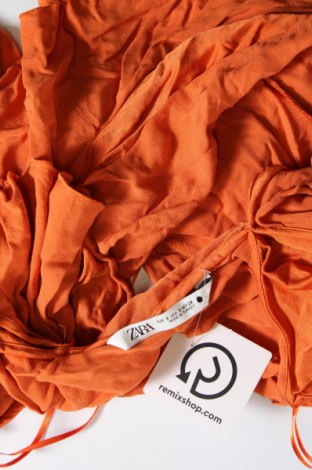 Bluză de femei Zara, Mărime S, Culoare Portocaliu, Preț 39,47 Lei