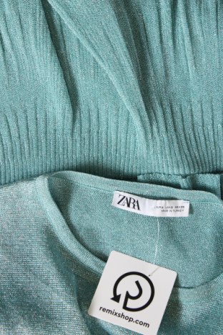 Дамска блуза Zara, Размер S, Цвят Син, Цена 20,00 лв.