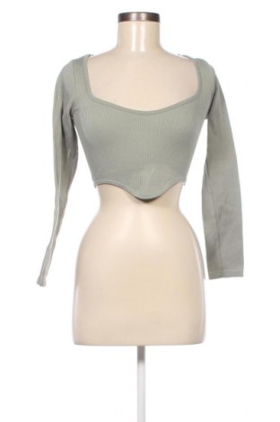 Дамска блуза Zara, Размер M, Цвят Зелен, Цена 8,10 лв.