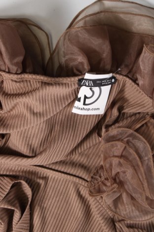 Damen Shirt Zara, Größe M, Farbe Braun, Preis 13,81 €