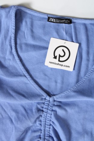 Bluză de femei Zara, Mărime M, Culoare Albastru, Preț 49,87 Lei