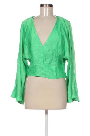 Дамска блуза Zara, Размер XL, Цвят Зелен, Цена 16,20 лв.