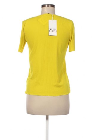 Дамска блуза Zara, Размер M, Цвят Жълт, Цена 29,81 лв.