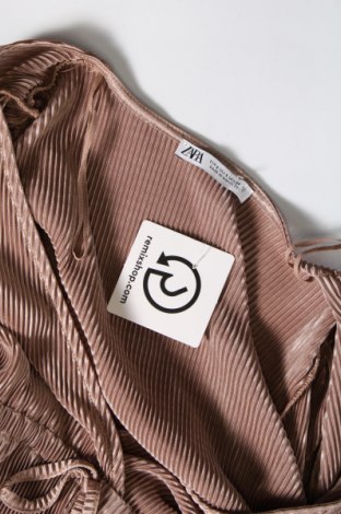 Дамска блуза Zara, Размер S, Цвят Кафяв, Цена 4,05 лв.