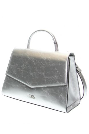 Дамска чанта Karl Lagerfeld, Цвят Сребрист, Цена 388,55 лв.