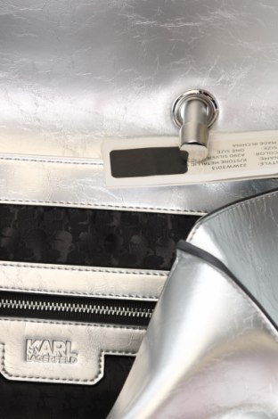 Дамска чанта Karl Lagerfeld, Цвят Сребрист, Цена 409,00 лв.