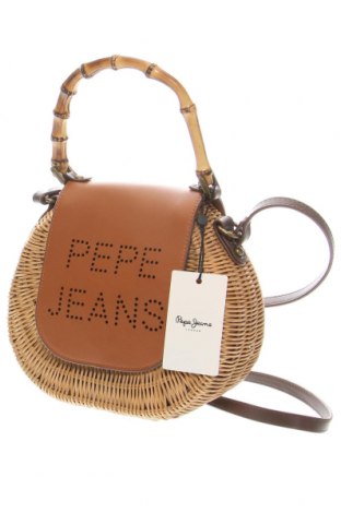 Дамска чанта Pepe Jeans, Цвят Кафяв, Цена 108,00 лв.