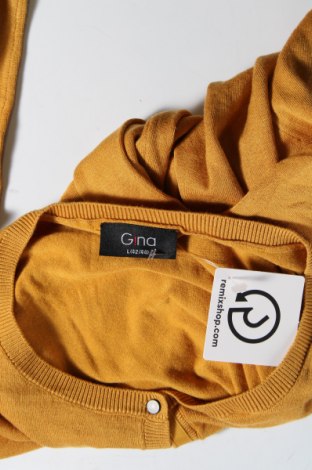 Γυναικεία ζακέτα Gina, Μέγεθος L, Χρώμα Κίτρινο, Τιμή 4,13 €