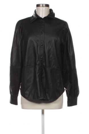 Γυναικείο δερμάτινο πουκάμισο H&M, Μέγεθος M, Χρώμα Μαύρο, Τιμή 6,03 €