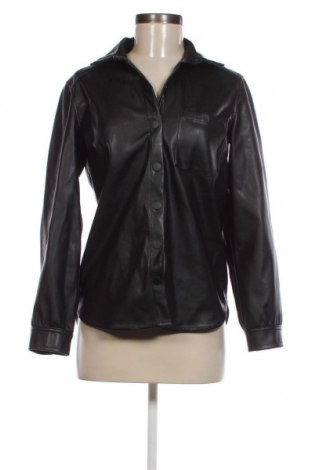 Γυναικείο δερμάτινο πουκάμισο H&M Divided, Μέγεθος XS, Χρώμα Μαύρο, Τιμή 15,46 €