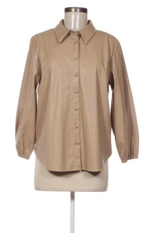 Γυναικείο δερμάτινο πουκάμισο Opus, Μέγεθος M, Χρώμα  Μπέζ, Τιμή 22,82 €