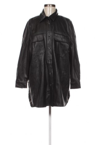 Γυναικείο δερμάτινο πουκάμισο Sinsay, Μέγεθος L, Χρώμα Μαύρο, Τιμή 6,80 €