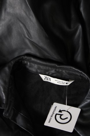 Dámská kožená bunda  Zara, Velikost S, Barva Černá, Cena  258,00 Kč