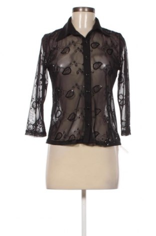 Γυναικείο πουκάμισο, Μέγεθος M, Χρώμα Μαύρο, Τιμή 3,80 €