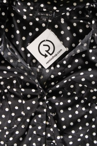 Γυναικείο πουκάμισο Amisu, Μέγεθος XS, Χρώμα Μαύρο, Τιμή 5,13 €