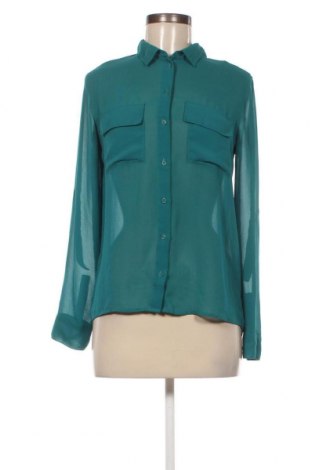 Γυναικείο πουκάμισο Bershka, Μέγεθος M, Χρώμα Μπλέ, Τιμή 7,67 €