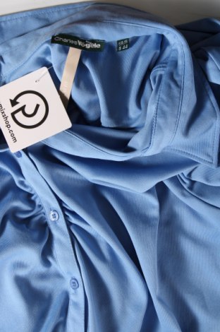 Γυναικείο πουκάμισο Charles Vogele, Μέγεθος XL, Χρώμα Μπλέ, Τιμή 6,65 €
