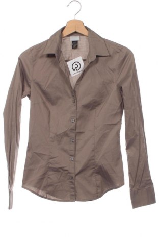 Γυναικείο πουκάμισο H&M, Μέγεθος XS, Χρώμα  Μπέζ, Τιμή 12,83 €