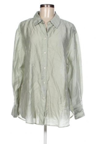 Дамска риза H&M, Размер L, Цвят Зелен, Цена 13,00 лв.