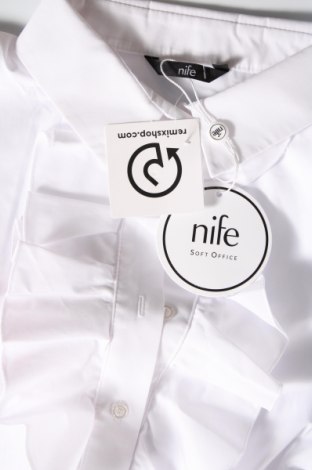 Дамска риза Nife, Размер L, Цвят Бял, Цена 91,80 лв.