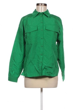 Дамска риза Pieces, Размер S, Цвят Зелен, Цена 30,50 лв.