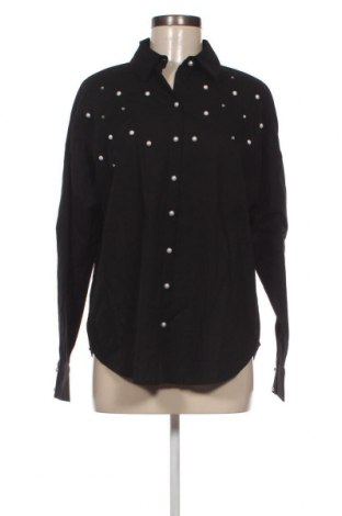 Γυναικείο πουκάμισο Pieces, Μέγεθος S, Χρώμα Μαύρο, Τιμή 11,86 €