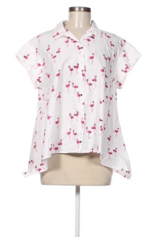 Γυναικείο πουκάμισο Pink Woman, Μέγεθος L, Χρώμα Λευκό, Τιμή 13,00 €