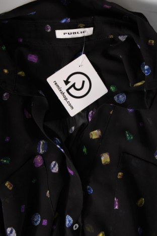 Γυναικείο πουκάμισο Public, Μέγεθος M, Χρώμα Μαύρο, Τιμή 5,41 €