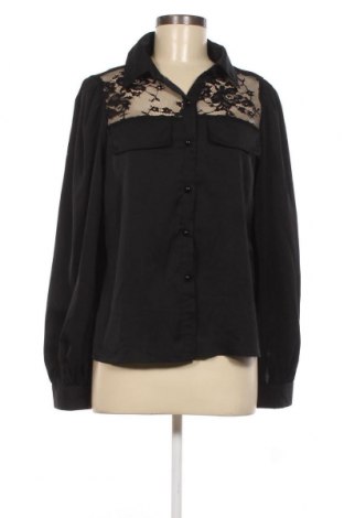 Γυναικείο πουκάμισο SHEIN, Μέγεθος M, Χρώμα Μαύρο, Τιμή 4,33 €