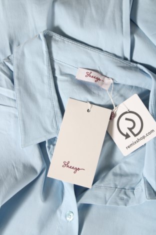 Γυναικείο πουκάμισο Sheego, Μέγεθος XXL, Χρώμα Μπλέ, Τιμή 21,43 €