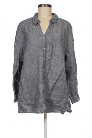 Γυναικείο πουκάμισο Ulla Popken, Μέγεθος XL, Χρώμα Μπλέ, Τιμή 17,88 €