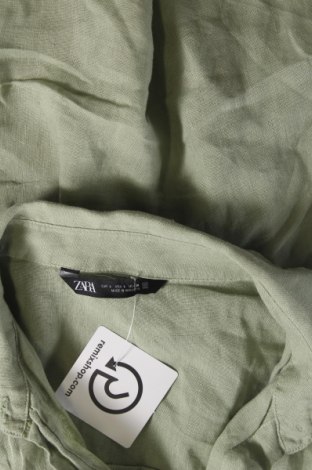 Дамска риза Zara, Размер L, Цвят Зелен, Цена 27,00 лв.