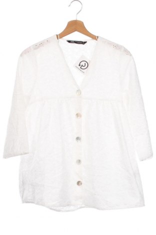 Γυναικείο πουκάμισο Zara, Μέγεθος XS, Χρώμα Λευκό, Τιμή 8,29 €