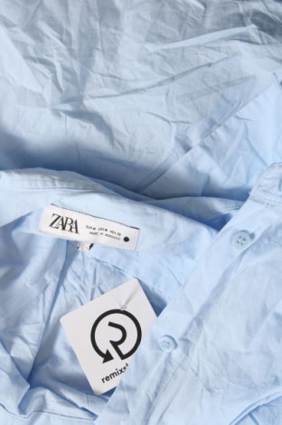 Дамска риза Zara, Размер M, Цвят Син, Цена 27,00 лв.