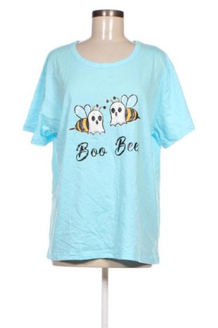 Γυναικείο t-shirt, Μέγεθος 3XL, Χρώμα Μπλέ, Τιμή 4,82 €
