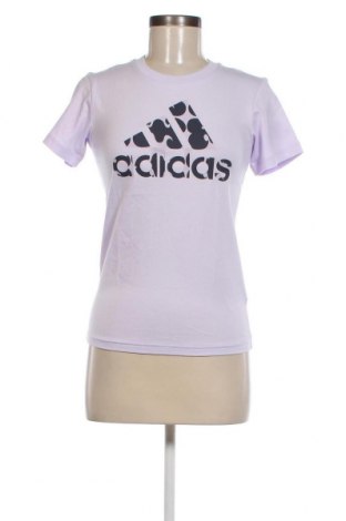 Γυναικείο t-shirt Adidas, Μέγεθος XXS, Χρώμα Βιολετί, Τιμή 19,18 €