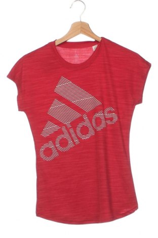 Γυναικείο t-shirt Adidas, Μέγεθος XS, Χρώμα Κόκκινο, Τιμή 8,30 €