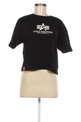 Γυναικείο t-shirt Alpha Industries, Μέγεθος L, Χρώμα Μαύρο, Τιμή 27,17 €