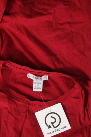 Дамска тениска Amisu, Размер XS, Цвят Червен, Цена 7,41 лв.