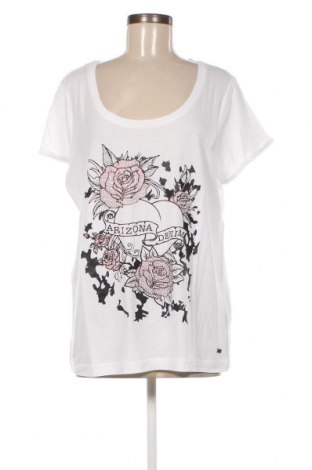 Γυναικείο t-shirt Arizona, Μέγεθος XL, Χρώμα Λευκό, Τιμή 6,49 €