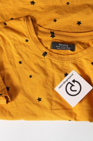 Damen T-Shirt Bershka, Größe XS, Farbe Gelb, Preis 9,05 €