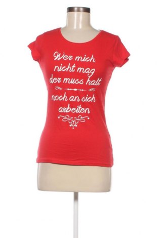 Damen T-Shirt Blind Date, Größe S, Farbe Rot, Preis 4,53 €