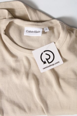 Damski T-shirt Calvin Klein, Rozmiar S, Kolor Beżowy, Cena 70,23 zł
