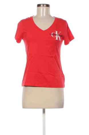 Dámské tričko Calvin Klein Jeans, Velikost S, Barva Červená, Cena  899,00 Kč