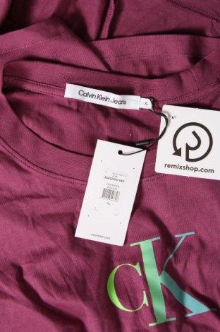 Дамска тениска Calvin Klein Jeans, Размер XL, Цвят Лилав, Цена 69,15 лв.