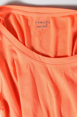 Damski T-shirt Camaieu, Rozmiar XL, Kolor Pomarańczowy, Cena 55,97 zł