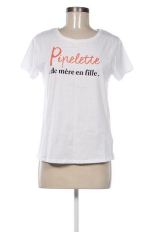 Γυναικείο t-shirt Camaieu, Μέγεθος M, Χρώμα Λευκό, Τιμή 6,49 €