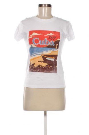 Γυναικείο t-shirt Camaieu, Μέγεθος XS, Χρώμα Λευκό, Τιμή 5,95 €